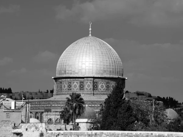 Jerusalem Israel Monte Templo Conhecido Como Nobre Santuário Jerusalém Localizado — Fotografia de Stock