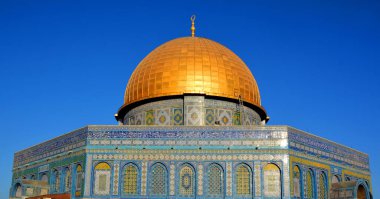 JERUSALEM ISRAEL - 23 10 16: tapınak dağı olarak bilinen Kudüs 'ün Kudüs' teki asil mabedi, dünyanın en önemli dini yerlerinden biridir..