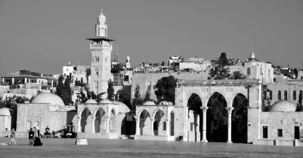 Jerusalem Israel Ashrafiyya Zachodnie Północne Strony Tarasu Góry Świątynnej Otoczone — Zdjęcie stockowe