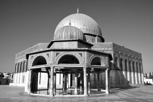 Jerusalem Israel Wzgórze Świątynne Znane Jako Szlachetne Sanktuarium Jerozolimskie Położone — Zdjęcie stockowe