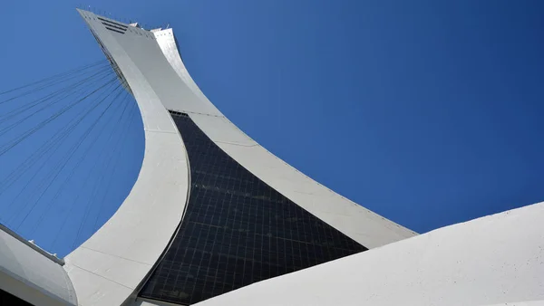 Montreal Canadá 2020 Torre Del Estadio Olímpico Montreal Torre Inclinada — Foto de Stock