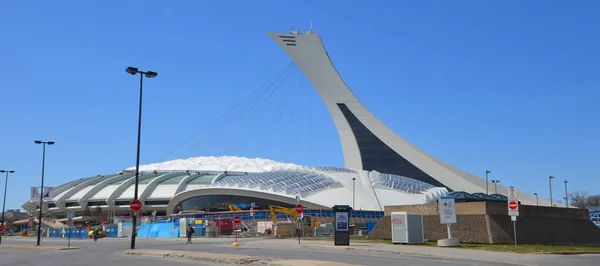 Montreal Canada 2020 Torre Dello Stadio Olimpico Montreal Torre Inclinata — Foto Stock