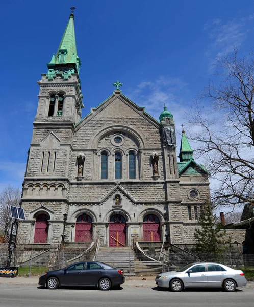 Montreal Quebec Canada 2020 Establecimiento Parroquia Católica Saint Verceil 1897 — Foto de Stock