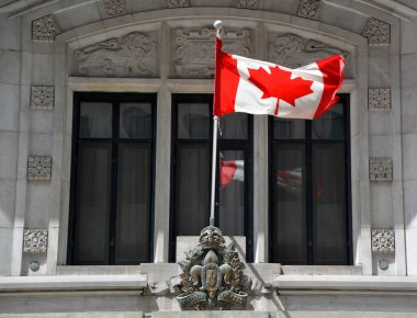 MONTREAL CANADA - 05: 12 2020: Le Alay de Maisonneuve, Kanada Ordusu 'nun birincil yedek piyade alayıdır. Alay, Kanada 'nın yirmi altıncı en kıdemli yedek piyade alayıdır. 