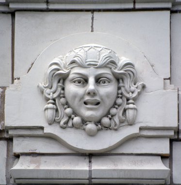 MONTREAL CANADA - 05 07 2020: Art Nouveau 'nun Detayları, özellikle 1890 ve 1910 yılları arasında en popüler olan uluslararası sanat, mimari ve uygulamalı sanattır.