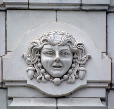 MONTREAL CANADA - 05 07 2020: Art Nouveau 'nun Detayları, özellikle 1890 ve 1910 yılları arasında en popüler olan uluslararası sanat, mimari ve uygulamalı sanattır.