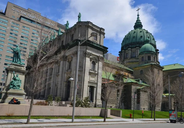 Montreal Quebec Canada 2020 Καθεδρικός Ναός Της Παναγίας Βασίλισσα Του — Φωτογραφία Αρχείου