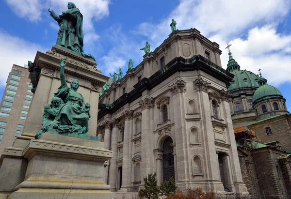 Montreal Quebec Canada 2020 Kathedraal Basiliek Van Maria Koningin Van — Stockfoto