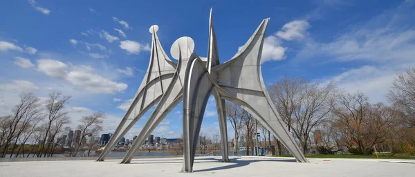 Montreal Canada 2020 Escultura Alexander Calder Homme French Para Man — Fotografia de Stock
