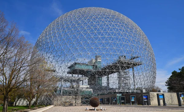 Montreal Canada 2020 Biosfären Ett Museum Montreal Tillägnat Miljön Beläget — Stockfoto