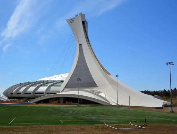 Montreal Canadá 2020 Torre Del Estadio Olímpico Montreal Torre Inclinada — Foto de Stock