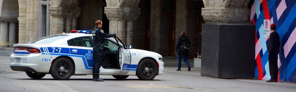 Montreal Quebec Canada 2020 Car Service Police Ville Montreal Spvm — Stockfoto