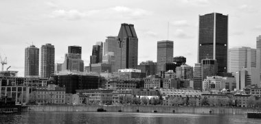 MONTREAL CANADA - 05 07 2020: Montreal eski ve şehir merkezi Montreal, Quebec, Kanada.