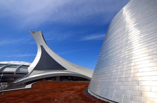 Montreal Canadá 2020 Torre Del Estadio Olímpico Montreal Torre Inclinada — Foto de Stock