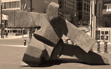 MONTREAL QUEBEC CANADA - 05 20 2020: Ju Ming Taichi by Ju Ming is a Taiwanese sculptor who attained fame in Taiwan