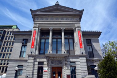 MONTREAL QUEBEC CANADA - 05 20 2020: Redpath Museum is a museum of natural history belonging to McGill University. It was built in 1882 as a gift from the sugar baron Peter Redpath