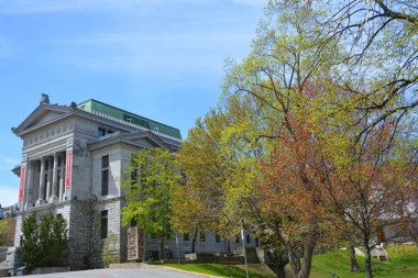 MONTREAL QUEBEC CANADA - 05 20 2020: Redpath Museum is a museum of natural history belonging to McGill University. It was built in 1882 as a gift from the sugar baron Peter Redpath