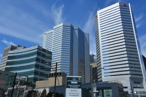 Montreal Canada 2020 Old Downtown Montreal Central Business District Montreal — Foto de Stock