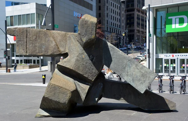 MONTREAL QUEBEC CANADA - 05 20 2020: Ju Ming Taichi by Ju Ming is a Taiwanese sculptor who attained fame in Taiwan