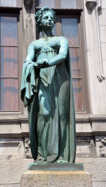 Montreal, Kanada 'da kadın heykeli