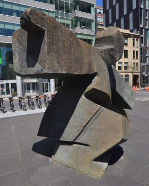 MONTREAL QUEBEC CANADA - 05 20 2020: Ju Ming Taichi by Ju Ming is a Taiwanese sculptor who attained fame in Taiwan