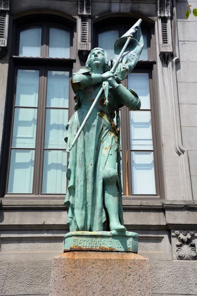 Estátua Mulher Montreal Canadá — Fotografia de Stock