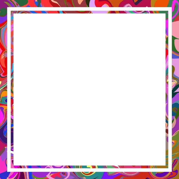 Vector frame, optische illusie geometrische achtergrond. Verspreiding van pijn — Stockvector