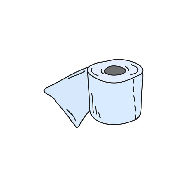 Carta igienica per wc.Color icona vettoriale — Vettoriale Stock
