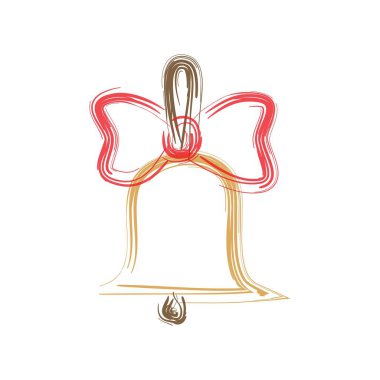 Bell yay ile. Bilgi günü için çizim vektör