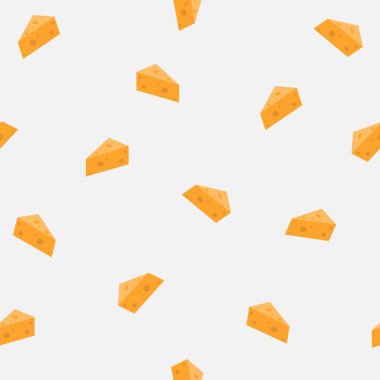 Peynir. Vektör sorunsuz afiş. Paket sarma.