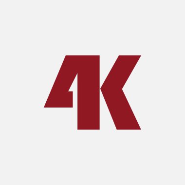 4 k kutsal kişilerin resmi, vektör çizim. Modern video çözünürlüğü. Yeni techn
