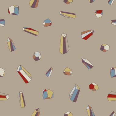 Soyut kristalleri. Tasarımınız için vektör seamless modeli 