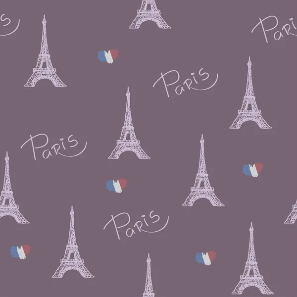 "Favoriete Paris". Vectorillustratie met de afbeelding van de Eiff — Stockvector