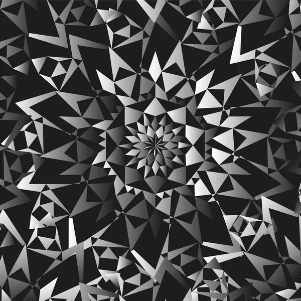 Abstrait sans couture blanc motif noir fond ornemental — Image vectorielle