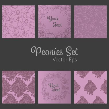 Vektör çiçek tasarım ile ayarla.