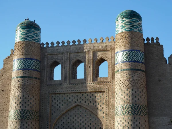 Ουζμπεκιστάν, Κίβα, Παλάτι Νουρουλαμπάι. Πρόσοψη του πρώην θερινού παλατιού Khan — Φωτογραφία Αρχείου