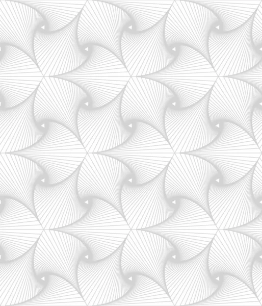 Monochroom lijn abstract geometrische vector naadloze patroon. — Stockvector