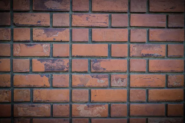 Viejo patrón de pared de ladrillo rojo — Foto de Stock