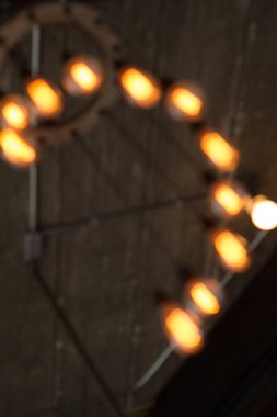 Bulanık görüntü güzel retro lüks iç aydınlatma lambası d