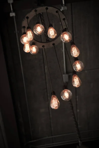 Mooie retro luxe interieur verlichting lamp decor — Stockfoto