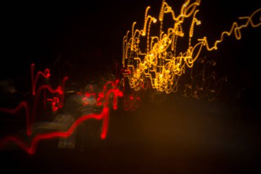 Işıkların bulanık görüntü