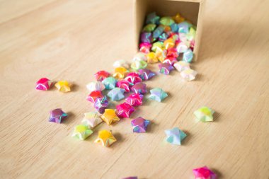 kağıt kat renkli Noel yıldız 