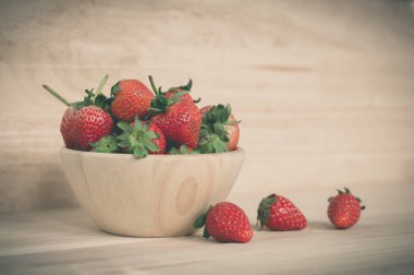 Olgun kırmızı çilekler