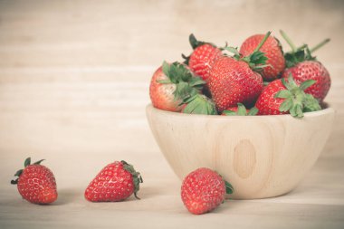 Olgun kırmızı çilekler