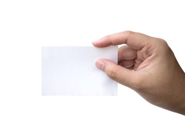 el basılı sanal kartvizit veya boş kağıt beyaz