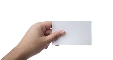 el basılı sanal kartvizit veya boş kağıt beyaz