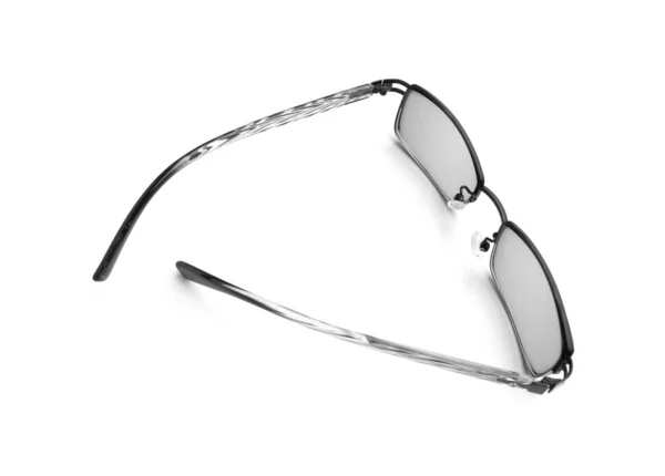 Γυαλιά με απλό σχεδιασμό απομονώνονται σε λευκό φόντο — Φωτογραφία Αρχείου