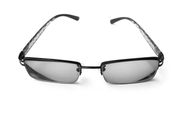Óculos com design simples isolado no fundo branco — Fotografia de Stock