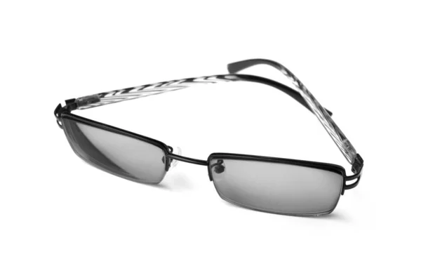 白い背景に隔離されたシンプルなデザインのメガネ — ストック写真