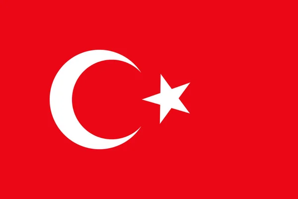 土耳其国旗为图形的. — 图库照片